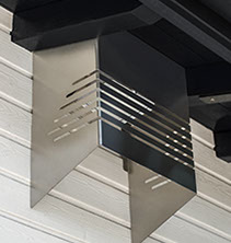 fk design applique murale exterieur decoupe laser pliage inox