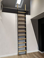 fk design escalier escamotable echelle amovible inox et bois
